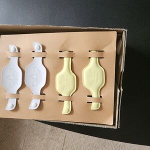 adidas White and Yellow Athletic Shoes